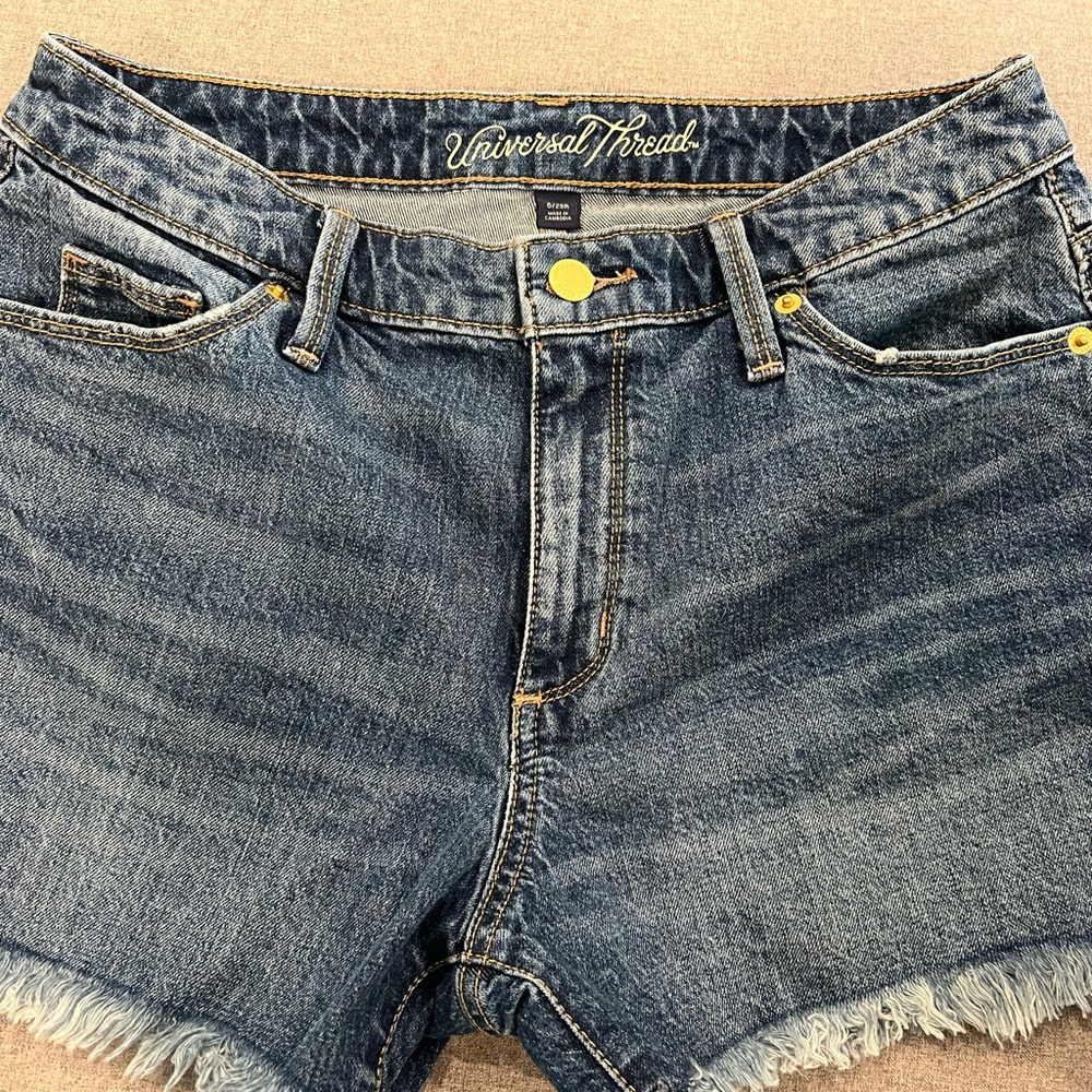 Jean shorts black and blue